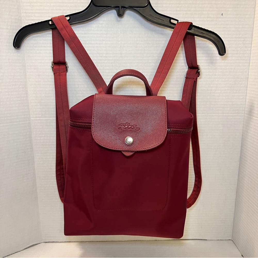Longchamp Red Backpack